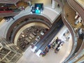 Shopping mall Vegas view from above to escalator. Moscow, Russia