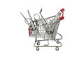 Shopping for medical tools Royalty Free Stock Photo