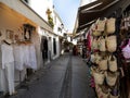 Shopping in Mijas one of the most beautiful 'white' villages of the Southern Spain area called Andalucia.