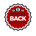 Shopping offer, money back guarantee isolated icon