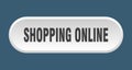 shopping online button. rounded sign on white background Royalty Free Stock Photo