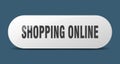 shopping online button. shopping online sign. key. push button. Royalty Free Stock Photo