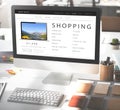 Shopping Online Shopaholics E-Commerce E-Shopping Concept