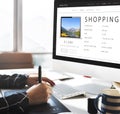 Shopping Online Shopaholics E-Commerce E-Shopping Concept