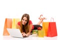 Shopping over internet Royalty Free Stock Photo