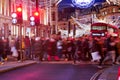 Shopping at Oxford street, London, Christmas day Royalty Free Stock Photo