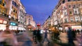 Shopping at Oxford street, London, Christmas day Royalty Free Stock Photo