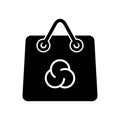 Shopping paper bag pack icon, simple style