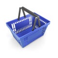 Shopping plastic basket blue