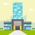 Shopping Plaza Shows Retail Shopping 3d Illustration