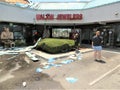 Shopping plaza vandalized and set ablaze during protests in Tampa, Florida