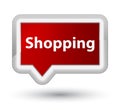 Shopping prime red banner button Royalty Free Stock Photo