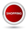 Shopping prime red round button Royalty Free Stock Photo