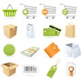 Shopping and retail icons