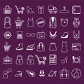 Shopping and Retail related icons set