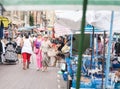 Shopping in the Roman Road Markets. Royalty Free Stock Photo