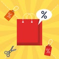 Shopping sales discount Royalty Free Stock Photo