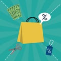 Shopping sales discount Royalty Free Stock Photo