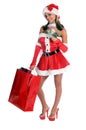 Shopping Santa Royalty Free Stock Photo