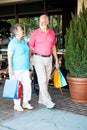 Shopping Seniors - Strolling Royalty Free Stock Photo
