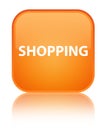 Shopping special orange square button Royalty Free Stock Photo