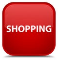 Shopping special red square button Royalty Free Stock Photo