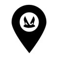 Shopping store location map pin icon. Element of map point for mobile concept and web apps. Icon for website design and developmen Royalty Free Stock Photo