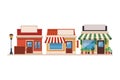 Shopping stores cartoon Royalty Free Stock Photo