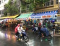 Shopping street by Ben Thanh market in Ho Chi Minh City