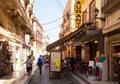 Shopping street in Figueres, Catalonia