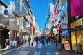 Shopping street Hohe Strasse in Cologne, Germany Royalty Free Stock Photo