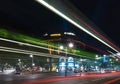 The shopping street Kurfuerstendamm in night illumination Royalty Free Stock Photo