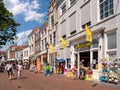 Shopping street Mol in downtown Zierikzee, Schouwen-Duiveland, Zeeland, Netherlands