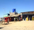Shopping street in N'Djamena, Chad Royalty Free Stock Photo