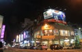 Shopping street night cityscape Taichung Taiwan