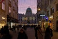 Shopping Street Outside Hofburg Palace in Vienna