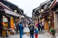 Shopping street in the Qingyan Ancient Town, one of the top 4th famous old towns and popular travel destinaton in Guizhou