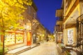 Shopping Street in Quebec City, Canada Royalty Free Stock Photo