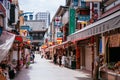 Shopping street and souvenir shops at Kawasaki Daishi Temple, Kawasaki, Japan