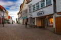 Shopping street in Stavanger Royalty Free Stock Photo