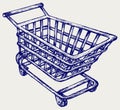 Shopping supermarket cart