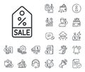 Shopping tag line icon. Special offer sign. Cash money, loan and mortgage. Vector