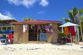 Shopping in West Bay beach, Honduras, Caribbean Royalty Free Stock Photo