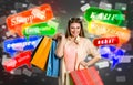 Shopping woman Royalty Free Stock Photo