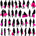 Shopping women vector