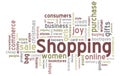 Shopping Word Cloud Royalty Free Stock Photo