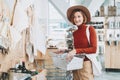 Shopping in zero waste store. Low waste lifestyle Royalty Free Stock Photo