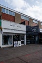 Shops along the Corbets Tey high street in Upminster, East London, UK Royalty Free Stock Photo