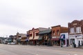 Main street shops Rochester Michigan Royalty Free Stock Photo