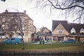 Shops along River Windrush in Bourton-on-the-Water, a beautiful famous small village in rural Cotswolds area of England. Taken in